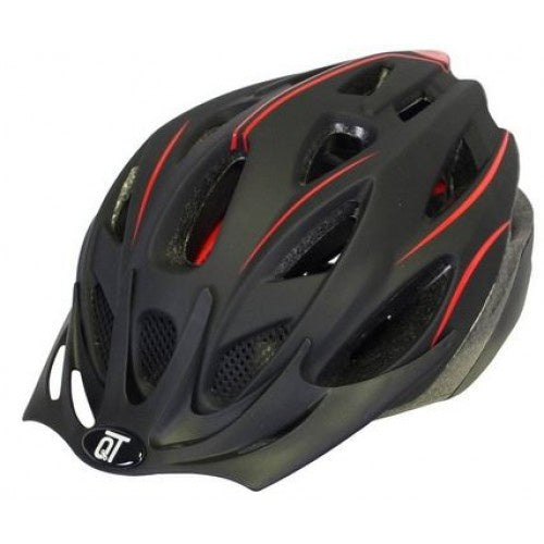 bicycle helmet fuse unisex matt black/red size m