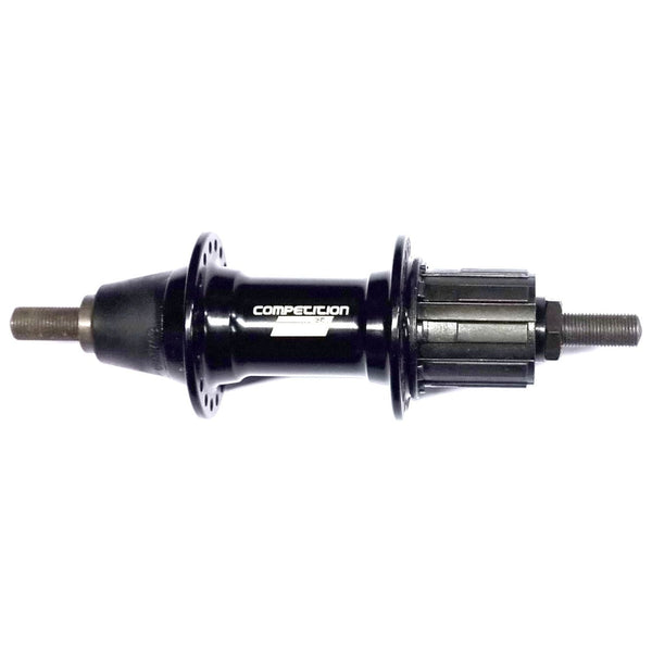 competition rear hub 36 holes alu black fixed axle cass 7 sp black