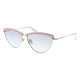 Daniel hechter Zonnebril DHS207 dames vlinder RVS cat. 3 roze