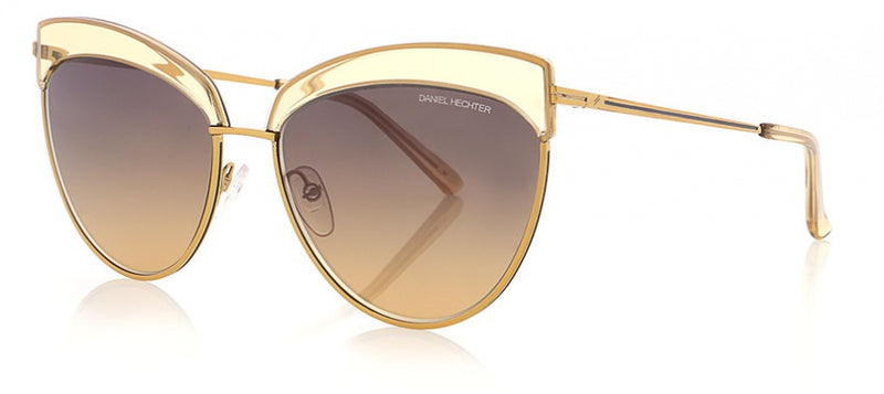 Load image into Gallery viewer, Daniel hechter Zonnebril DHS235 dames cat-eye RVS cat. 3 goud

