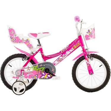 Dino Happy 16 Inch 27 cm Meisjes Knijprem Roze