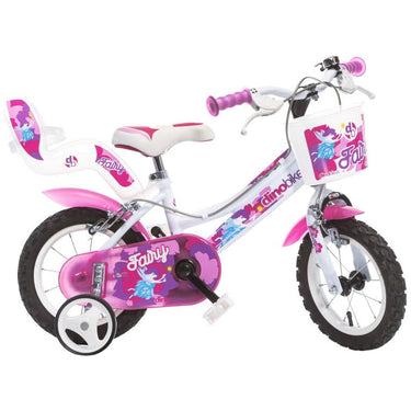 Dino Fairy 12 Inch 21 cm Meisjes Knijprem Wit Roze