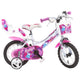 Dino Fairy 12 Inch 21 cm Meisjes Knijprem Wit Roze