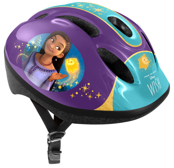 Load image into Gallery viewer, Disney wish fietshelm verstelbaar junior paars turquoise maat 50-56 cm (s)
