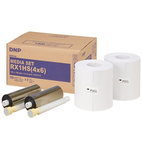 DNP Standard Paper DSRX1HS-4X6 2 Rolls of 700 St. 10x15 for DS-RX1HS