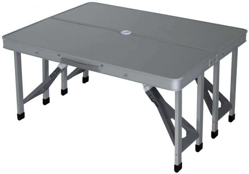 Load image into Gallery viewer, Eurotrail Campingtafel Limoux 86 x 68 cm aluminium grijs
