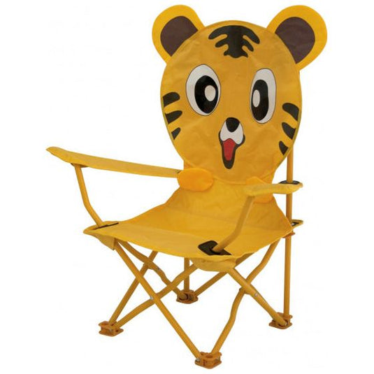 Eurotrail Kinderstoel Tijger 60 x 26 cm polyester staal junior geel