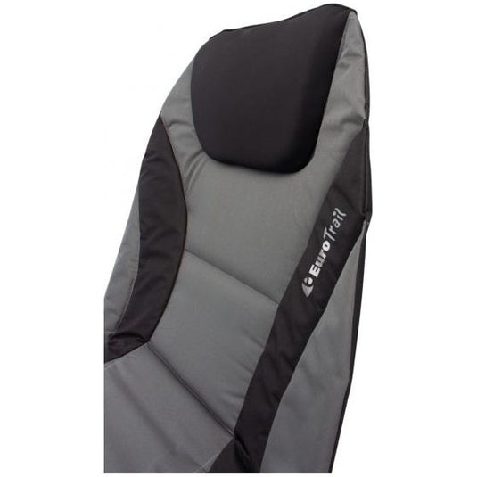 Eurotrail Ligbed 200 x 75 cm polyester antraciet zwart