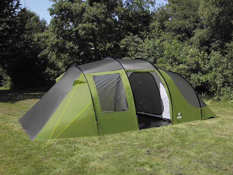 Load image into Gallery viewer, Eurotrail Familietent Montana 6-persoons 640 cm groen grijs
