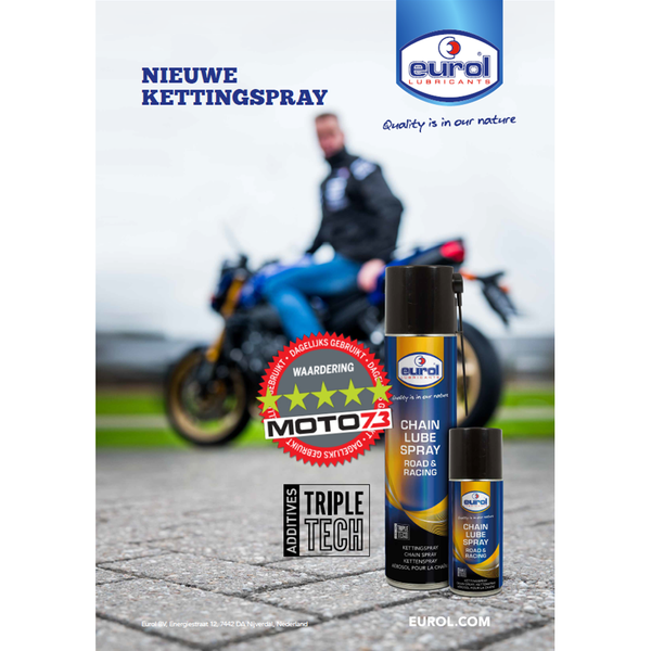 Poster Eurol 'Chain Lube' for A1 pavement sign - NL