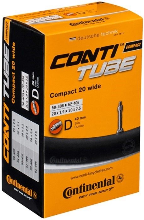 Continental inner tube dv7 compact wide 20 inch 50/62-406 dv 40 mm