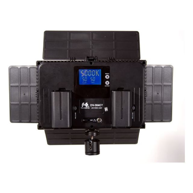 Load image into Gallery viewer, Falcon Eyes Bi-Color LED Lamp Set Dimbaar DV-384CT-K2 incl. Accu
