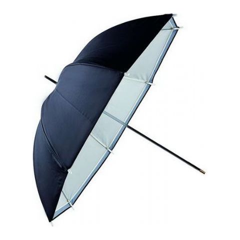Falcon Eyes Flash Umbrella URN-48TSB1 Diffuse White + Silver/Black Cover 122 cm