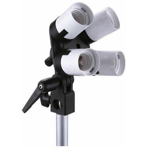 Falcon Eyes Lamphouder LH-4E27LS 4 x E27 met Tilting Bracket