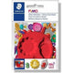 Fimo Kleimal camee junior 7 cm siliconen rood