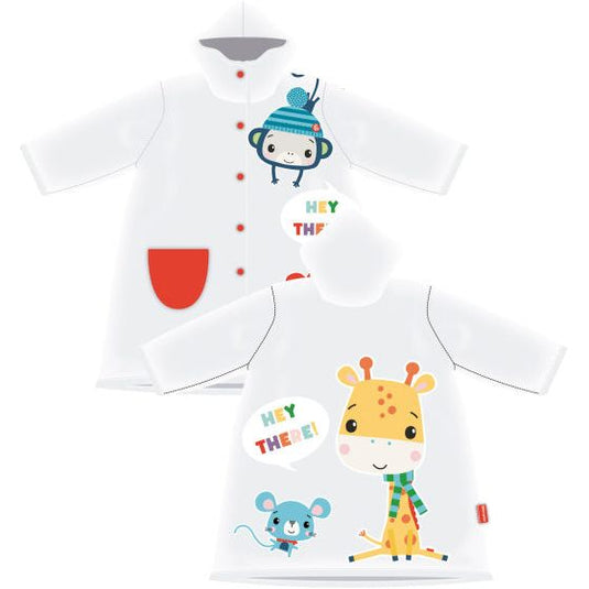 Arditex Regenjas Fisher-Price junior PVC wit maat 36 maanden
