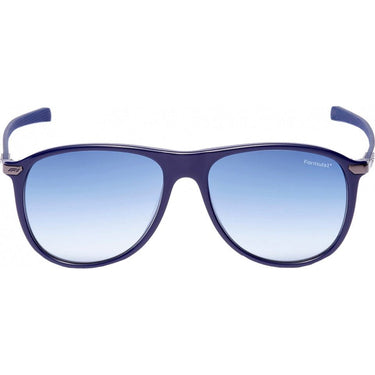 Formula Zonnebril unisex rond cat.4 navy lichtblauw