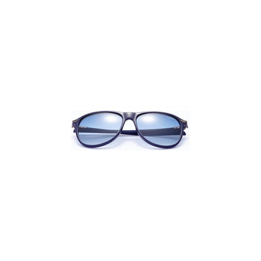 Formula Zonnebril unisex rond cat.4 navy lichtblauw