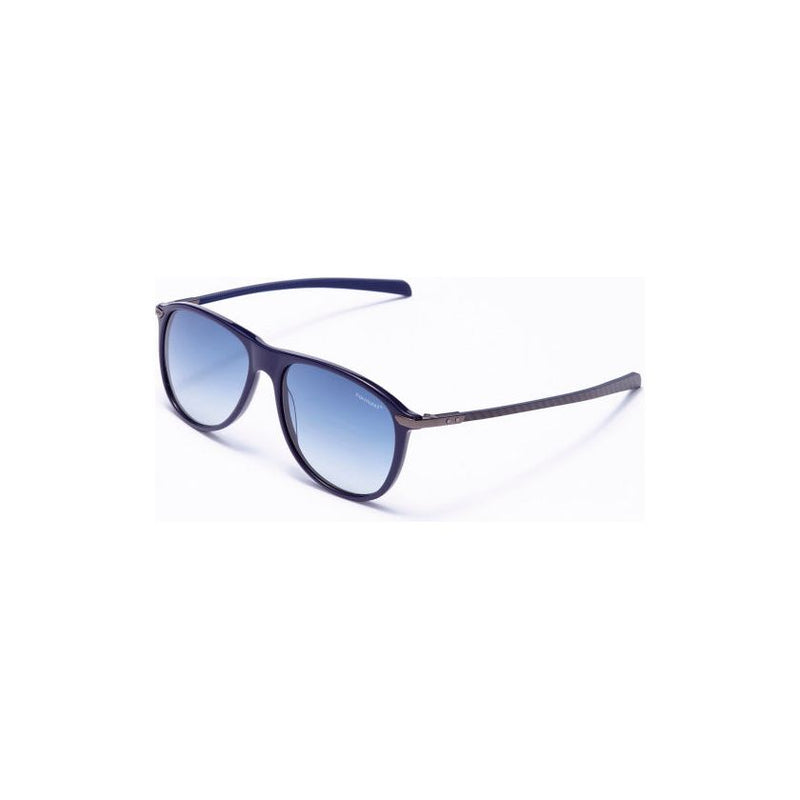 Load image into Gallery viewer, Formula Zonnebril unisex rond cat.4 navy lichtblauw
