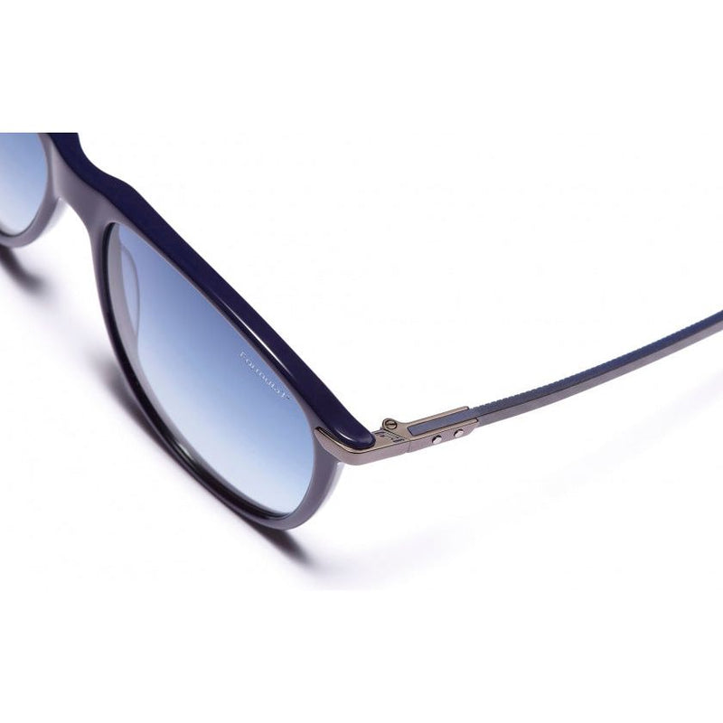 Load image into Gallery viewer, Formula Zonnebril unisex rond cat.4 navy lichtblauw

