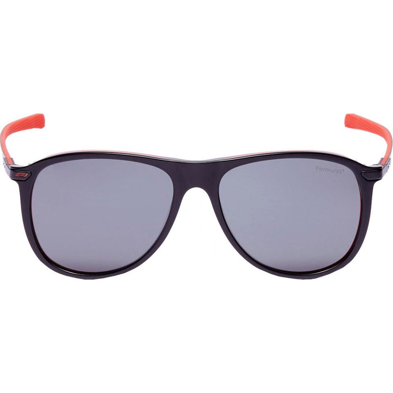 Load image into Gallery viewer, Formula Zonnebril unisex rond cat.4 zwart lichtgrijs
