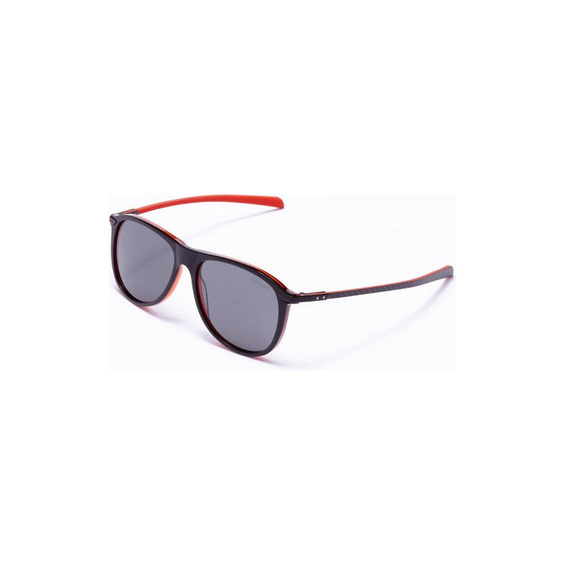 Load image into Gallery viewer, Formula Zonnebril unisex rond cat.4 zwart lichtgrijs
