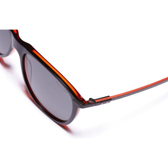 Formula Zonnebril unisex rond cat.4 zwart lichtgrijs