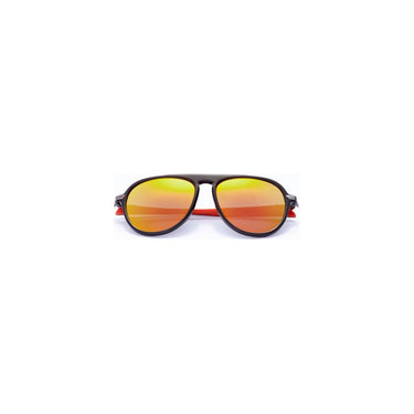 Formula Zonnebril unisex rond cat.4 zwart oranje
