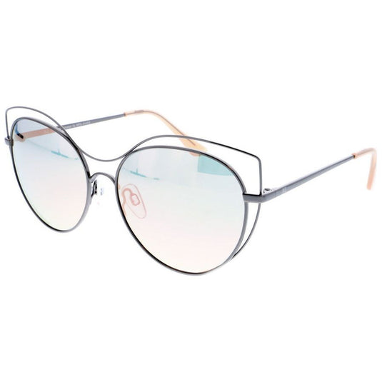 H.i.s Zonnebril gepolariseerd dames vlinder cat. 2. grijs blauw