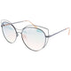 H.i.s Zonnebril gepolariseerd dames vlinder cat. 2. grijs blauw