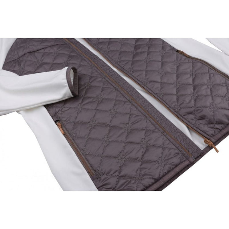Load image into Gallery viewer, Hannah Outdoorvest Elsa dames polyester wit grijs maat 42

