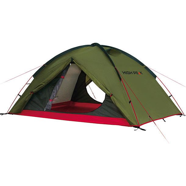Load image into Gallery viewer, High peak Koepeltent Specht 3-persoons 340 x 190 x 110 cm groen
