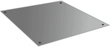 IceToolz Bodemplaat Xpert E132B 60 x 60 cm staal zilver