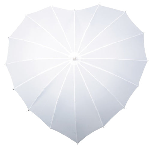 Load image into Gallery viewer, Falcone Paraplu hartvormig 110 cm polyester wit
