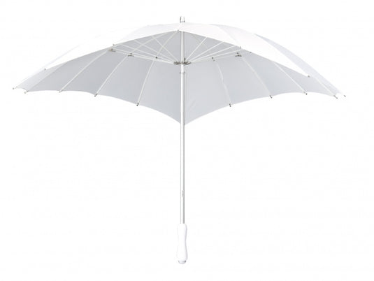 Falcone Paraplu hartvormig 110 cm polyester wit