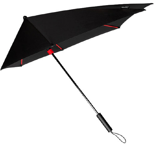 Load image into Gallery viewer, Impliva STORMaxi stormparaplu 100 cm polyester zwart rood
