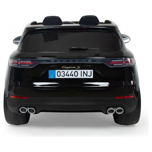 Injusa Porsche Cayenne S Elektrische Kinderauto 12V Zwart