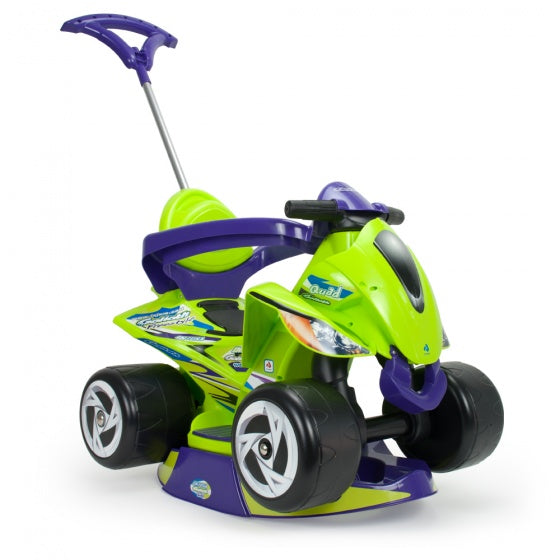 Load image into Gallery viewer, Injusa Loopauto quad 98 cm groen paars
