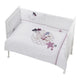 Interbaby Bedtextielset Maan 70 x 140 katoen wit roze 3-delig