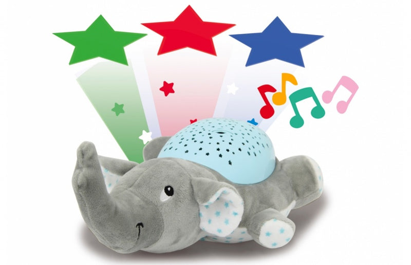 Load image into Gallery viewer, Jamara Dreamy Elephant nachtlamp led 32 cm grijs blauw
