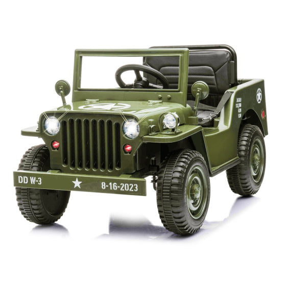 Load image into Gallery viewer, Jamara Willys MB Jeep 12V accuvoertuig legergroen
