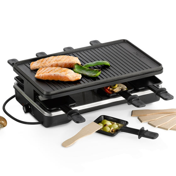 Load image into Gallery viewer, Kela Geneva gourmet raclette 8 personen zwart
