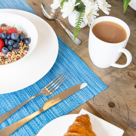 Load image into Gallery viewer, Kitchencraft Placemat 30 x 45 cm PVC polyester blauw paars
