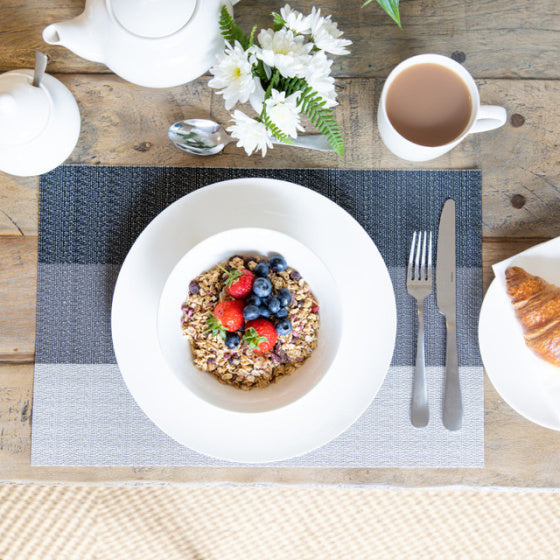 Load image into Gallery viewer, Kitchencraft Placemat 30 x 45 cm PVC polyester wit grijs
