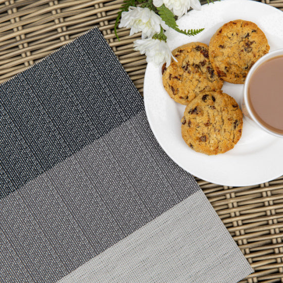 Load image into Gallery viewer, Kitchencraft Placemat 30 x 45 cm PVC polyester wit grijs
