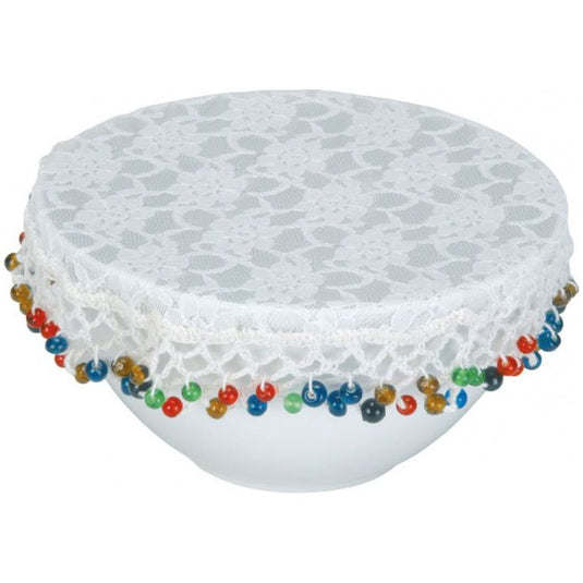 Kitchencraft Saladebeschermer Home Made Lace katoen wit