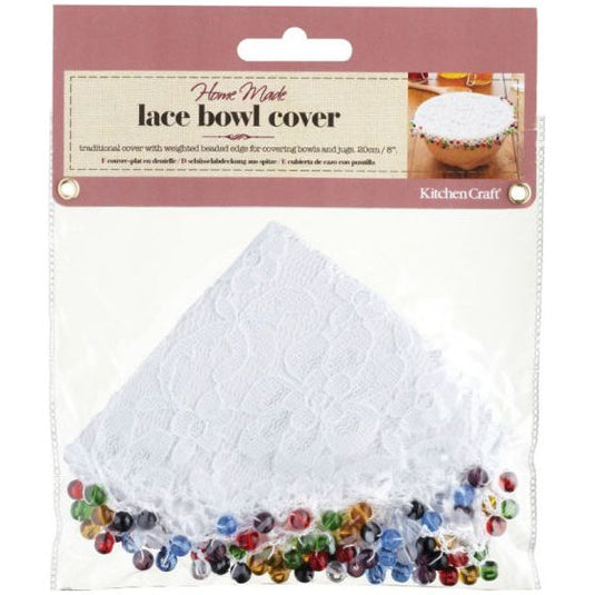 Kitchencraft Saladebeschermer Home Made Lace katoen wit