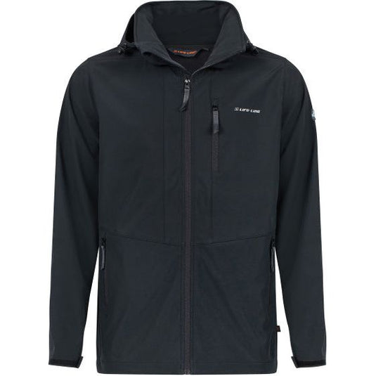 Life line Hidde softshell jas heren zwart maat L
