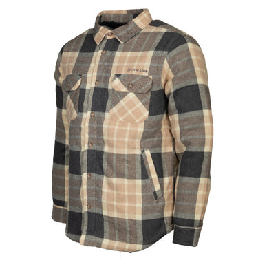 Life line Jervis Padded Flannel Shirt heren beige maat XL