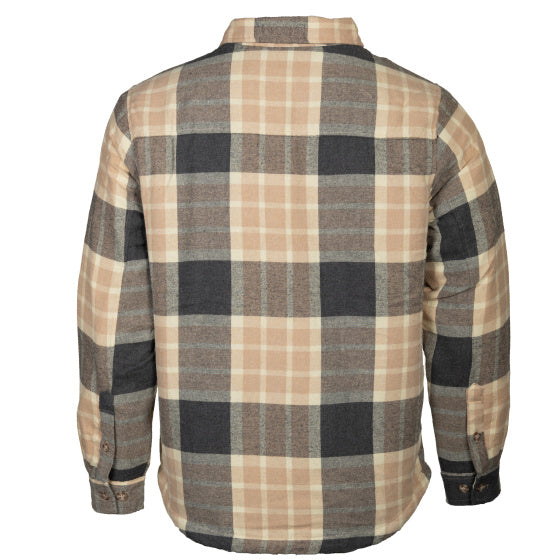 Load image into Gallery viewer, Life line Jervis Padded Flannel Shirt heren beige maat L
